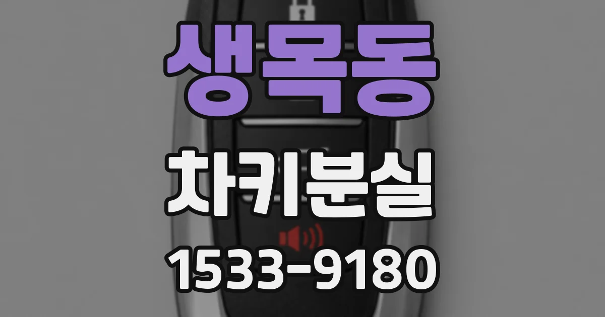 생목동 차키분실