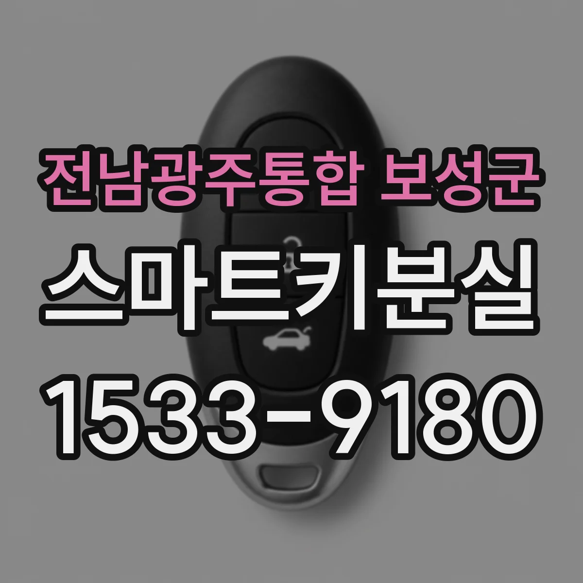 전남광주통합 보성군 스마트키분실