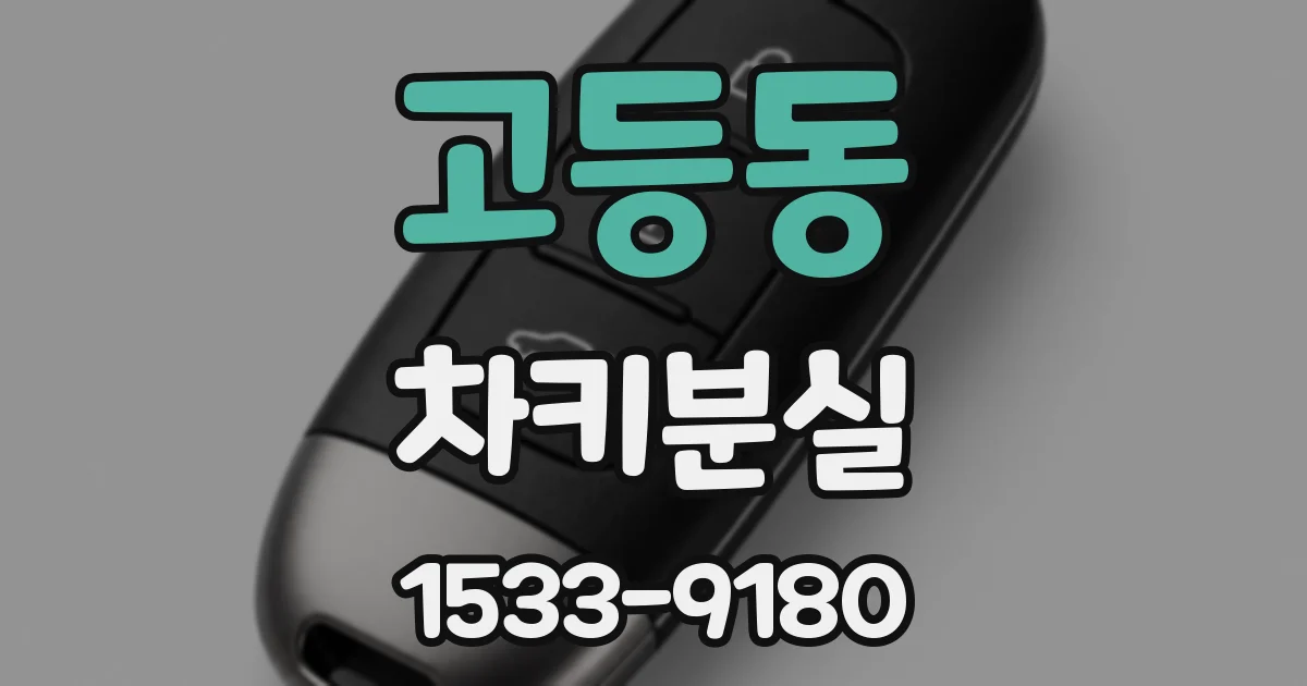 고등동 차키분실