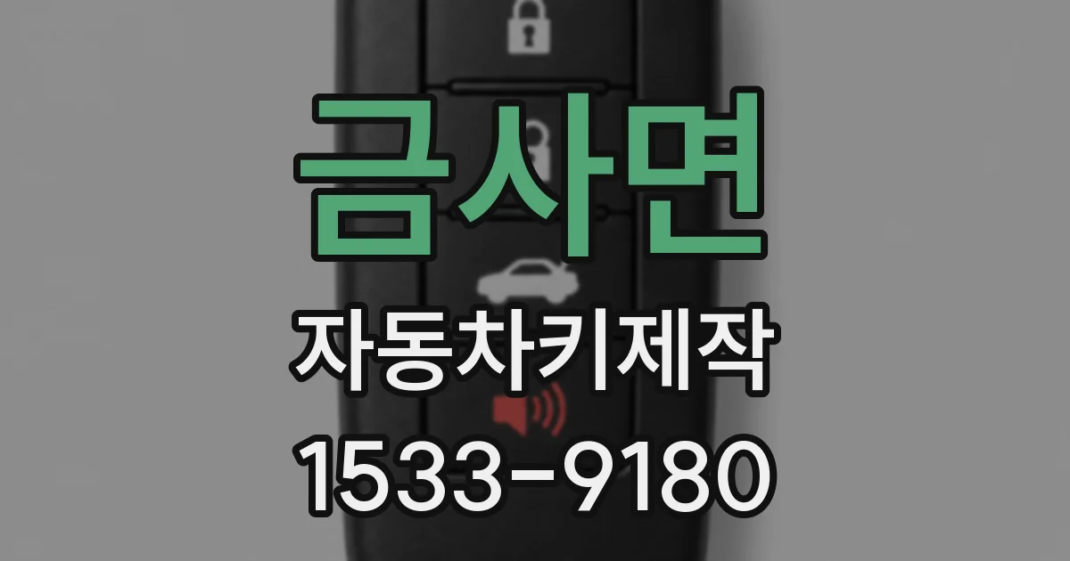 금사면 자동차키제작