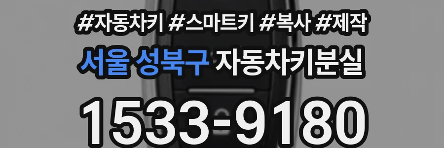 서울 성북구 자동차키분실