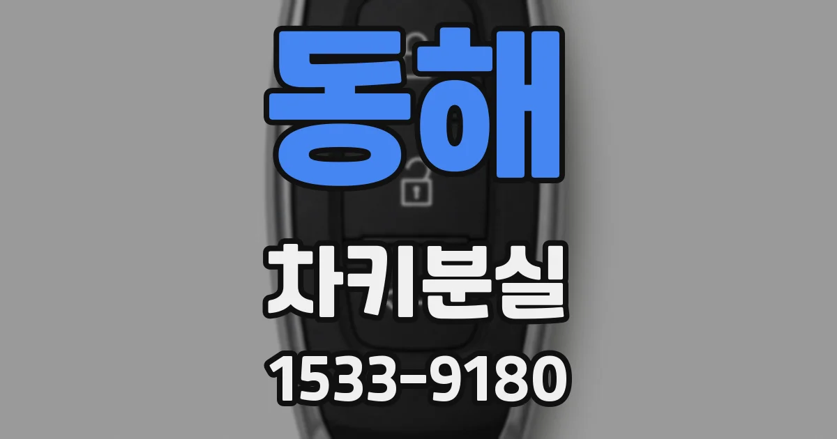 동해 차키분실
