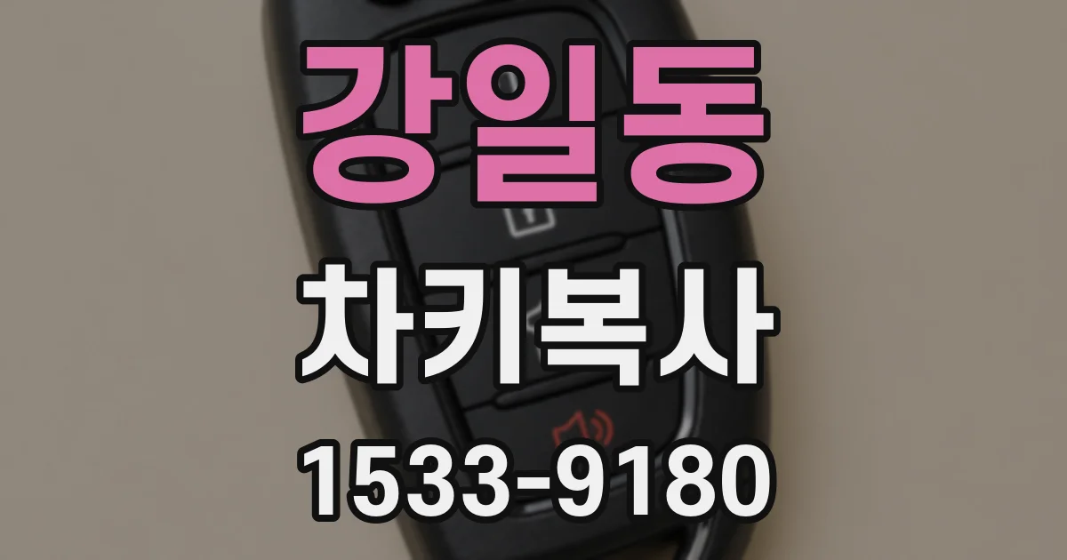 강일동 차키복사