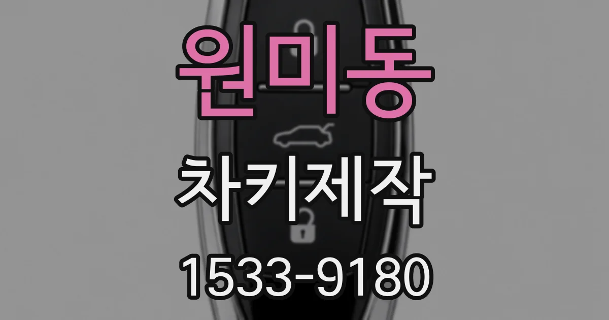 원미동 차키제작