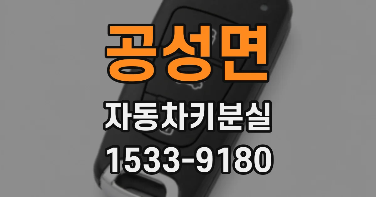 공성면 자동차키분실
