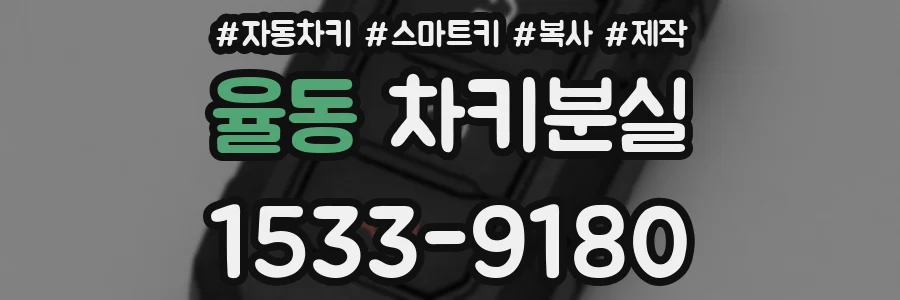 율동 차키분실