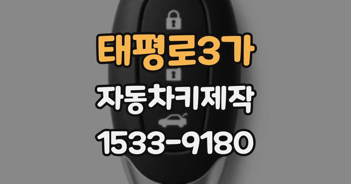 태평로3가 자동차키제작