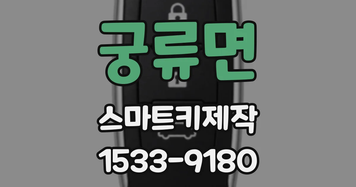 궁류면 스마트키제작