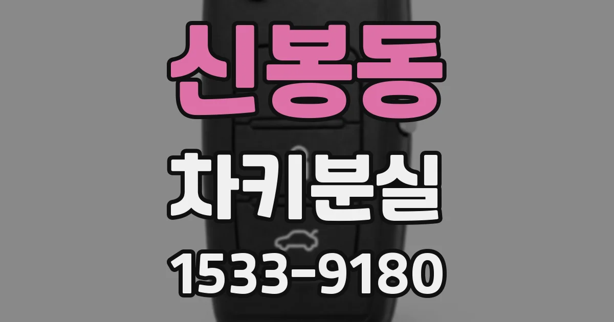 신봉동 차키분실