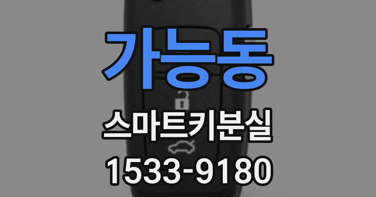 가능동 스마트키분실