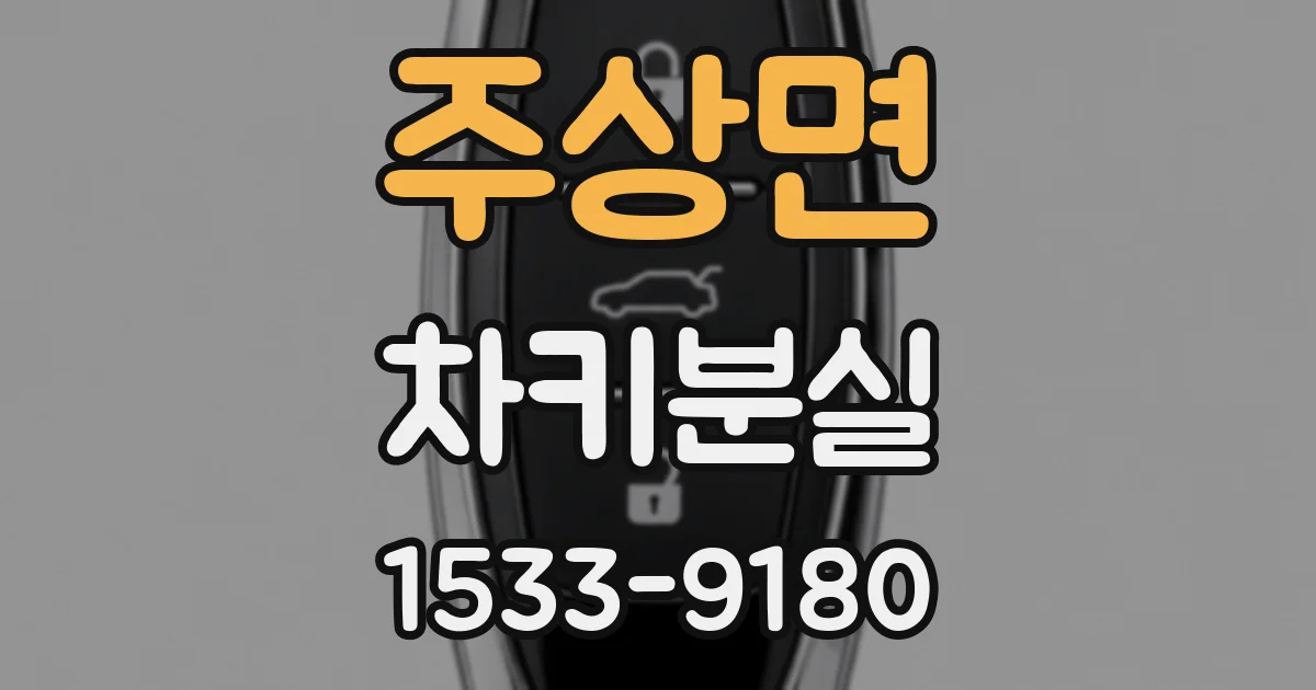 주상면 차키분실