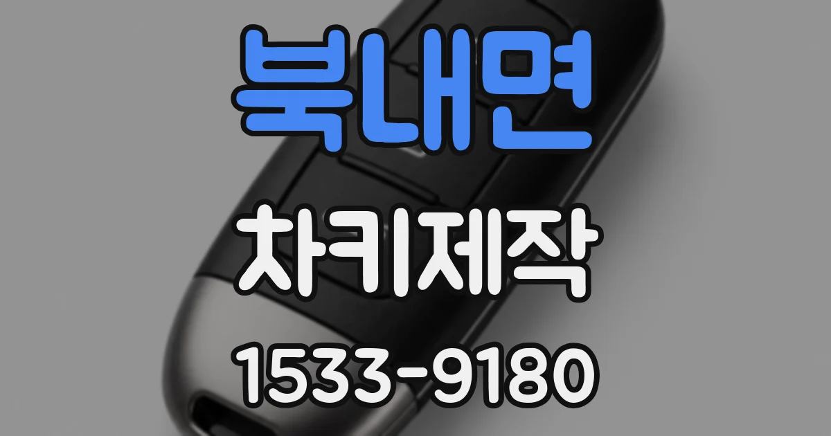 북내면 차키제작