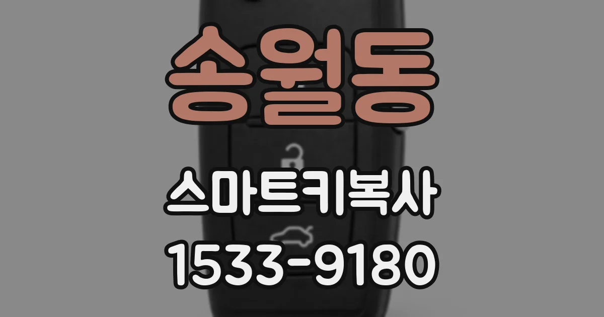 송월동 스마트키복사