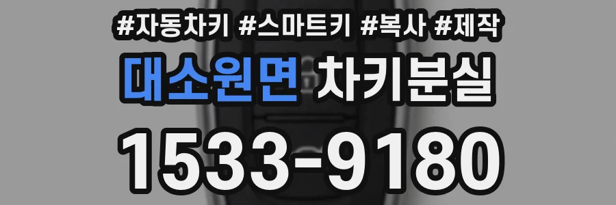 대소원면 차키분실