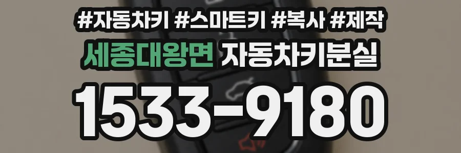세종대왕면 자동차키분실