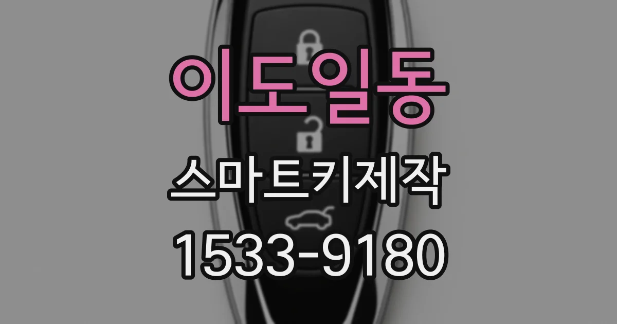 이도일동 스마트키제작