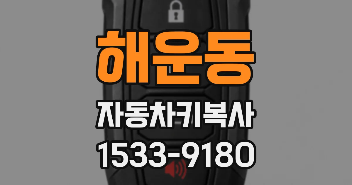 해운동 자동차키복사