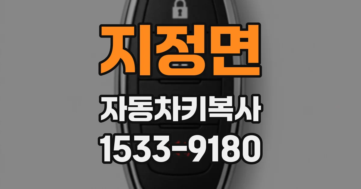 지정면 자동차키복사