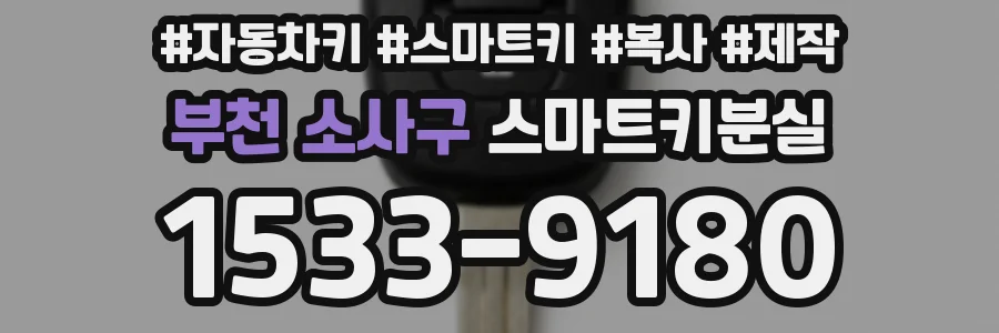 부천 소사구 스마트키분실