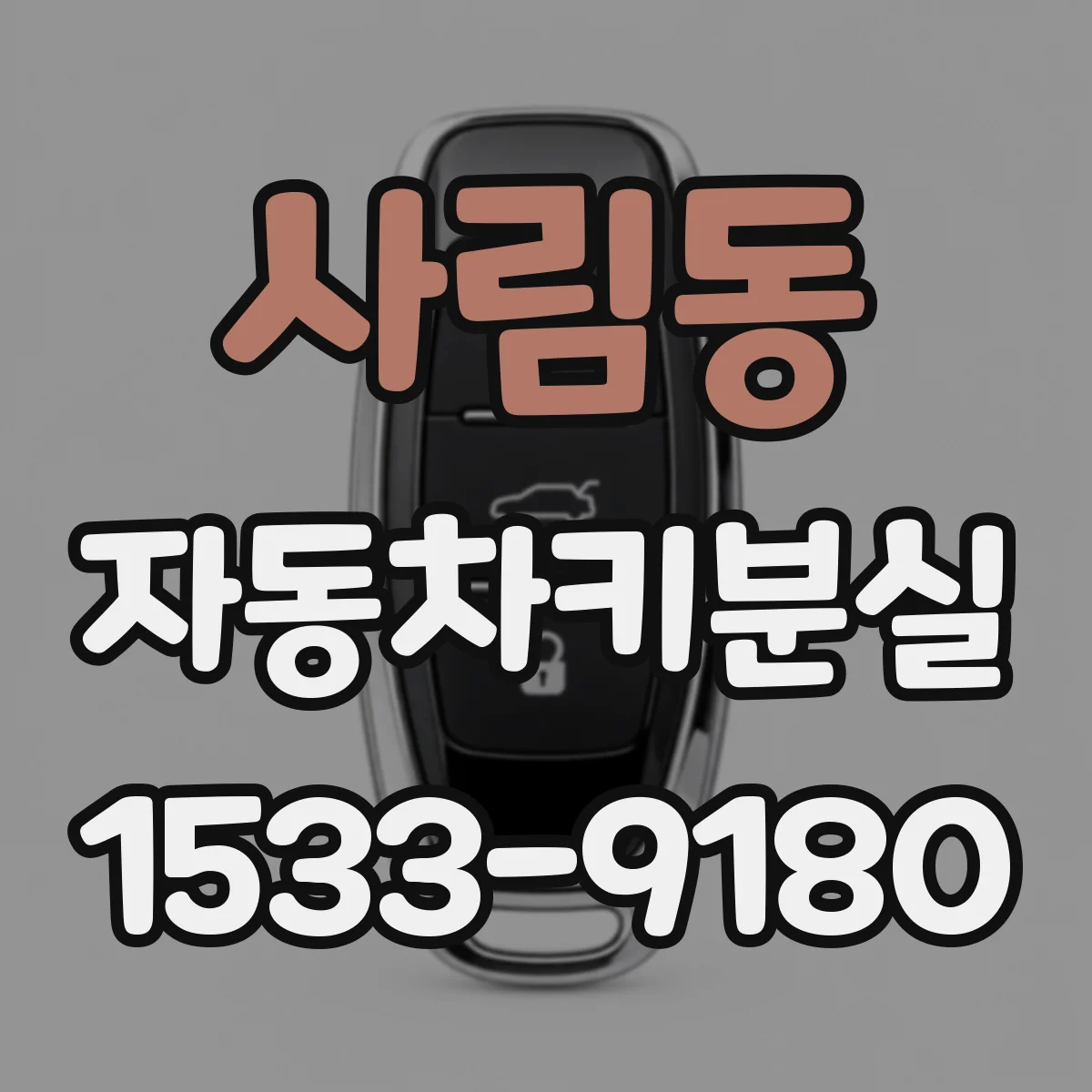 사림동 자동차키분실