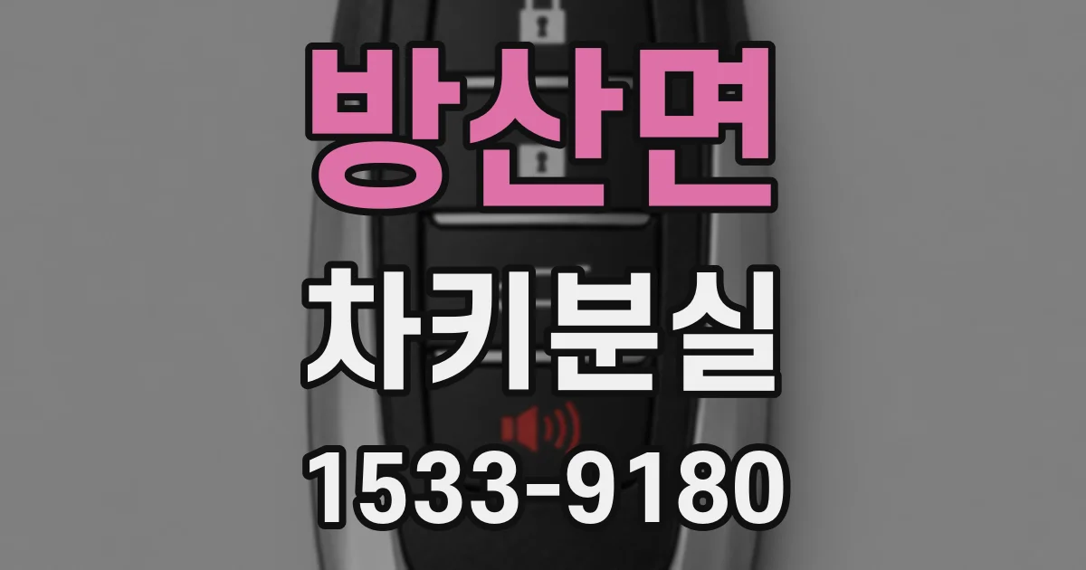 방산면 차키분실