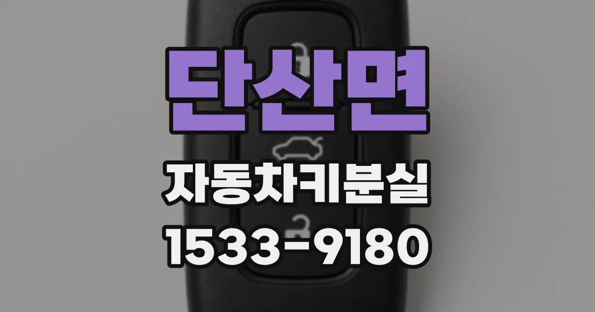 단산면 자동차키분실