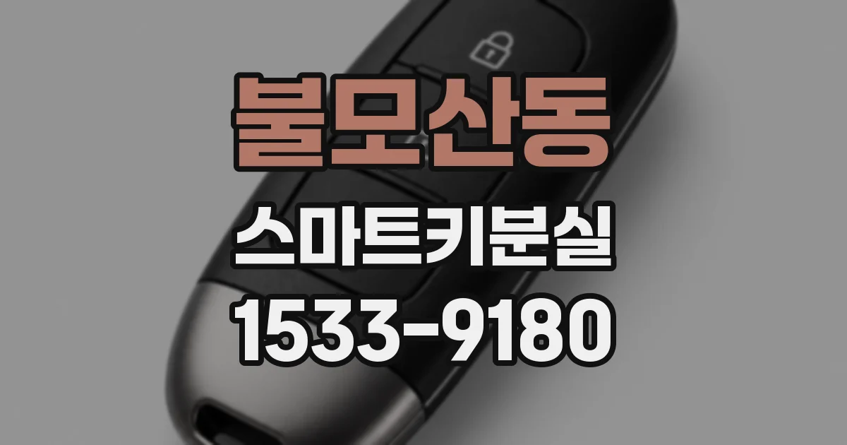 불모산동 스마트키분실