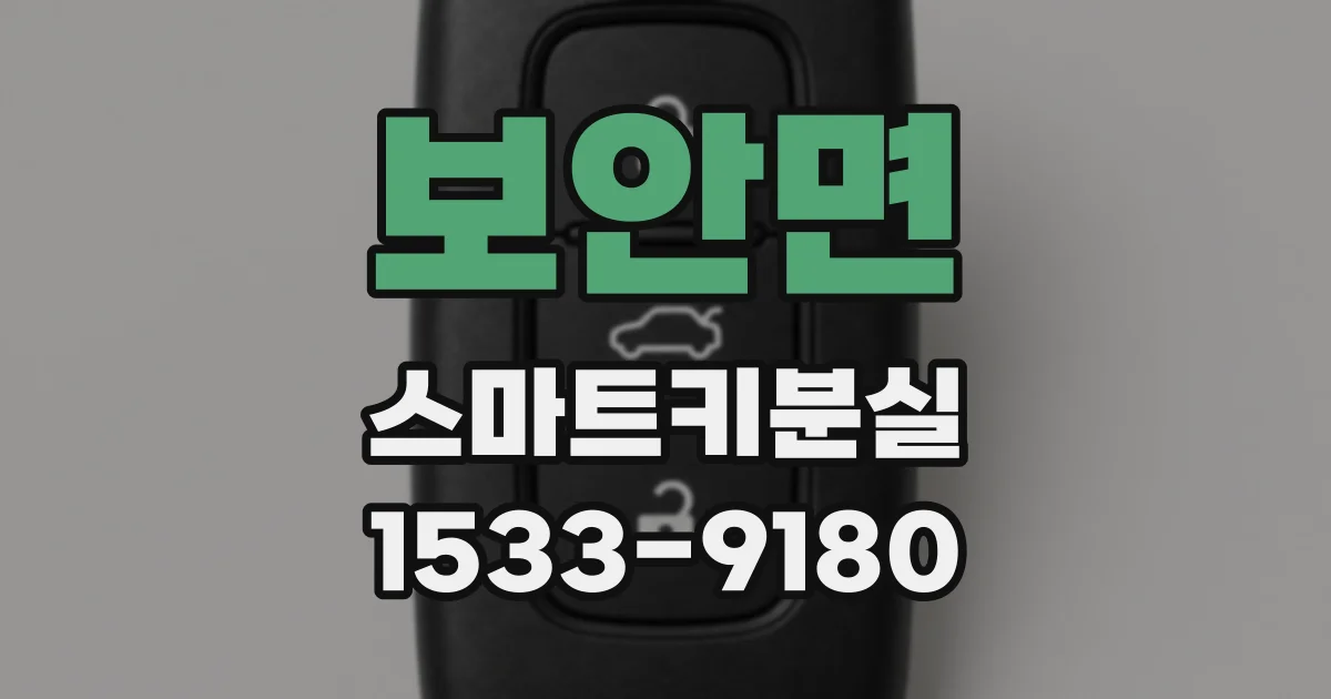 보안면 스마트키분실