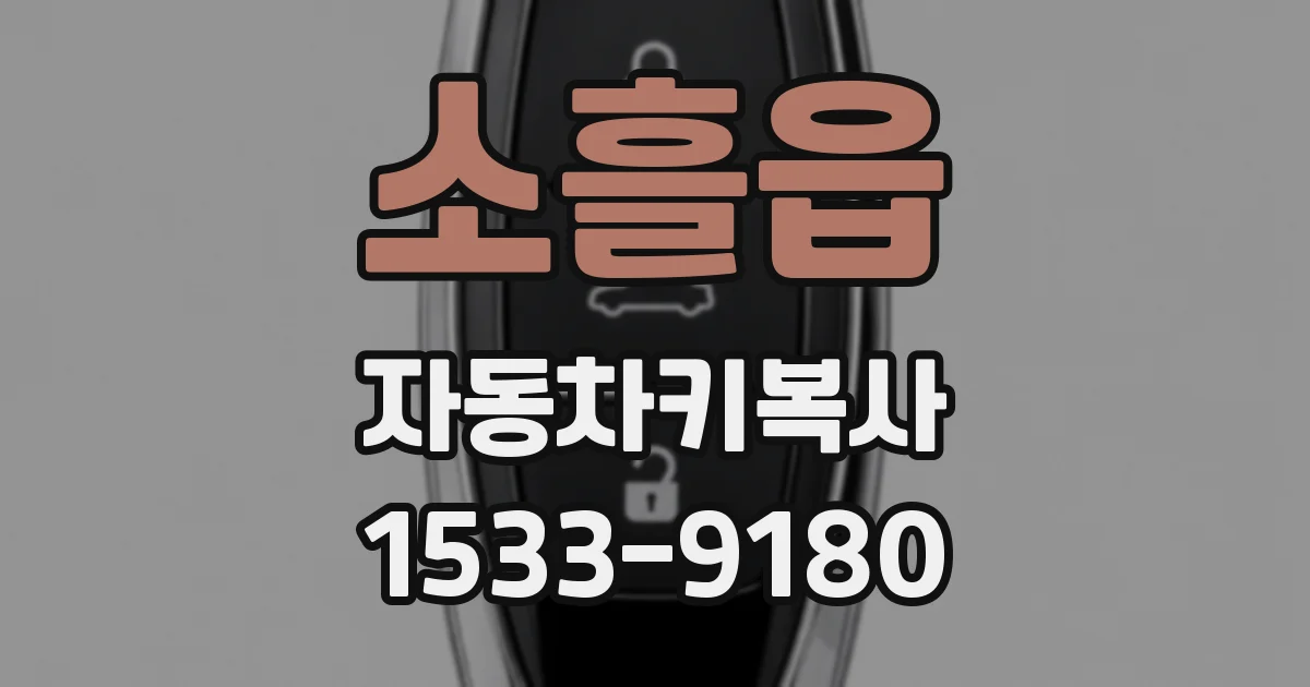 소흘읍 자동차키복사