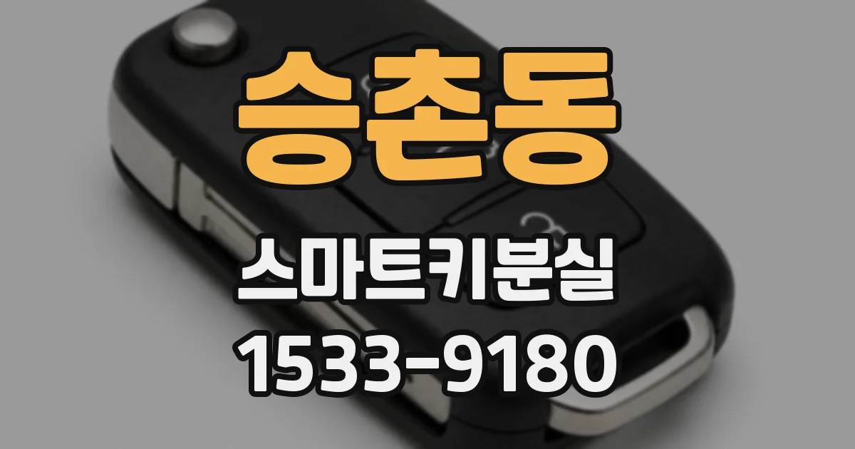 승촌동 스마트키분실