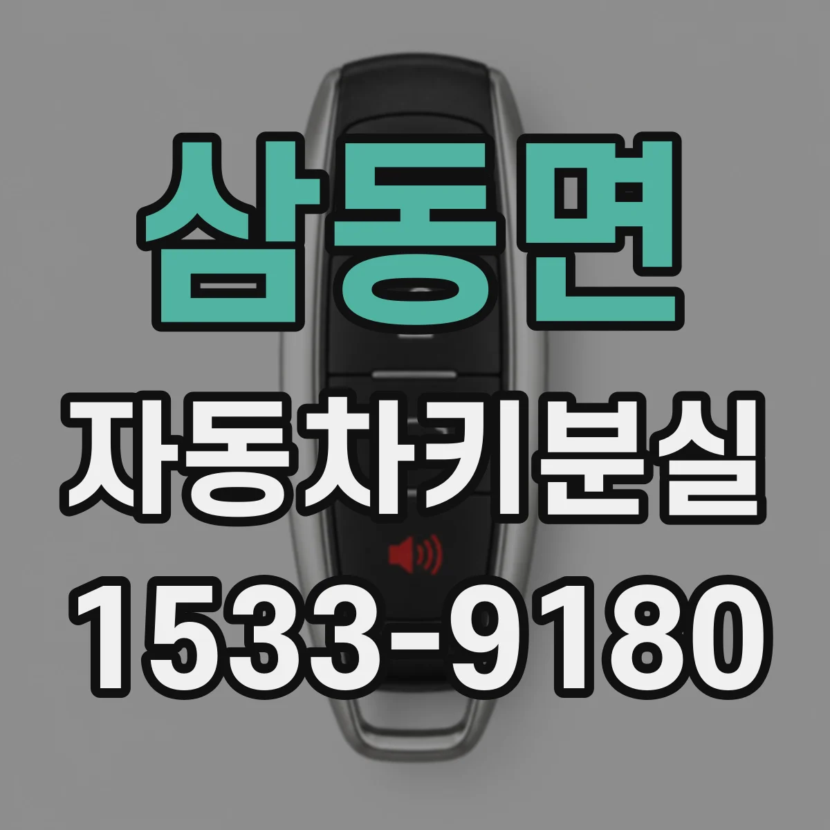 삼동면 자동차키분실