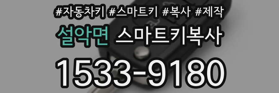 설악면 스마트키복사