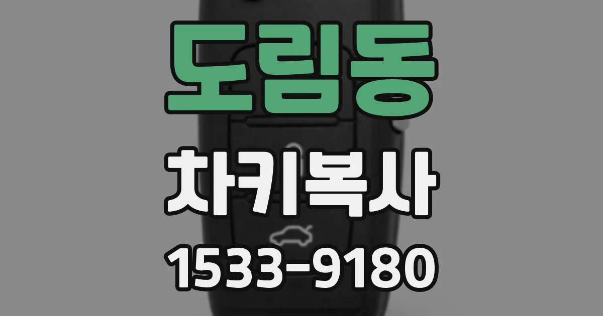 도림동 차키복사
