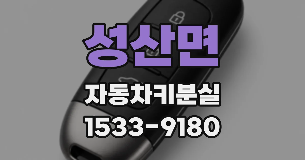 성산면 자동차키분실