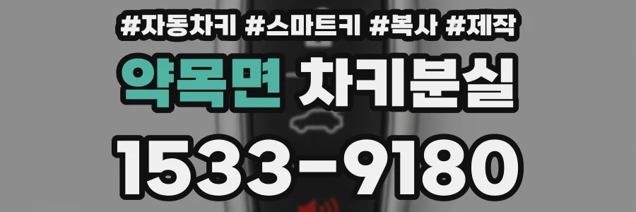 약목면 차키분실