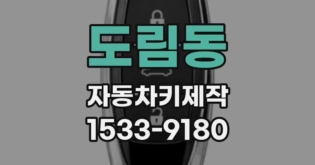 도림동 자동차키제작
