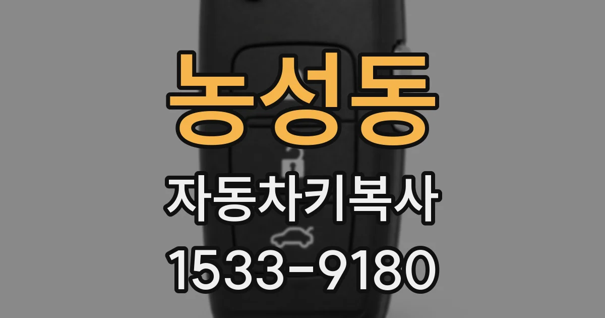 농성동 자동차키복사