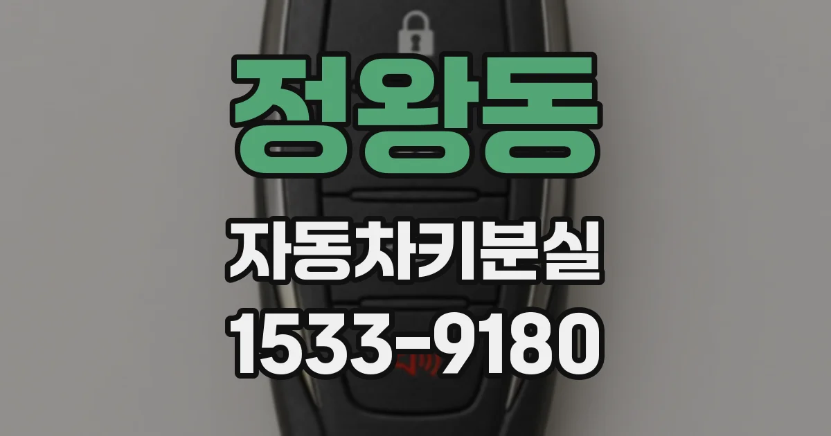정왕동 자동차키분실