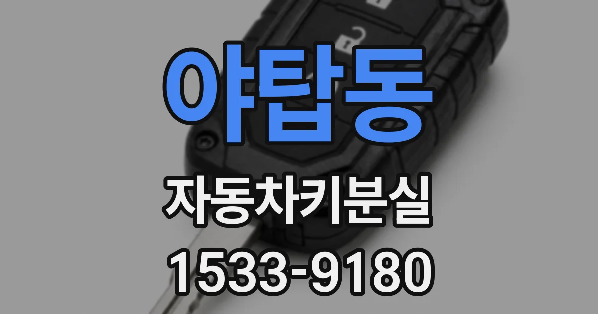 야탑동 자동차키분실