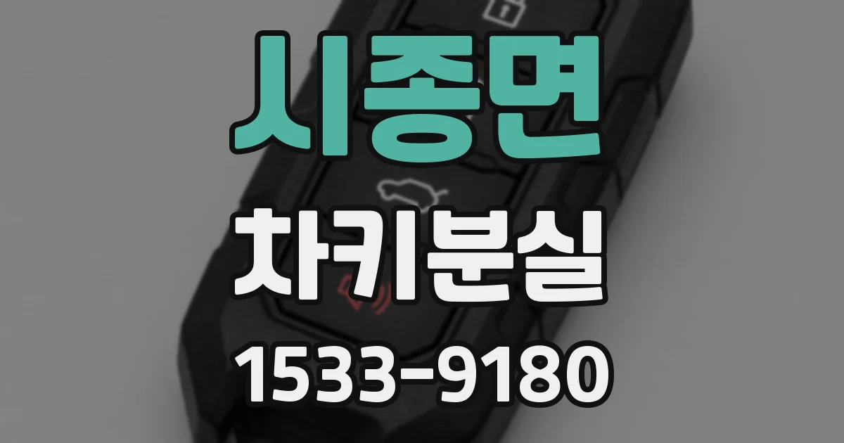 시종면 차키분실