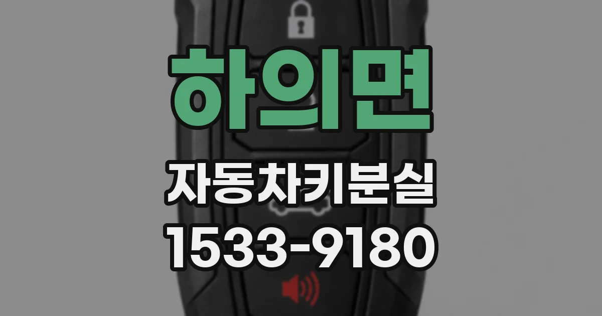 하의면 자동차키분실