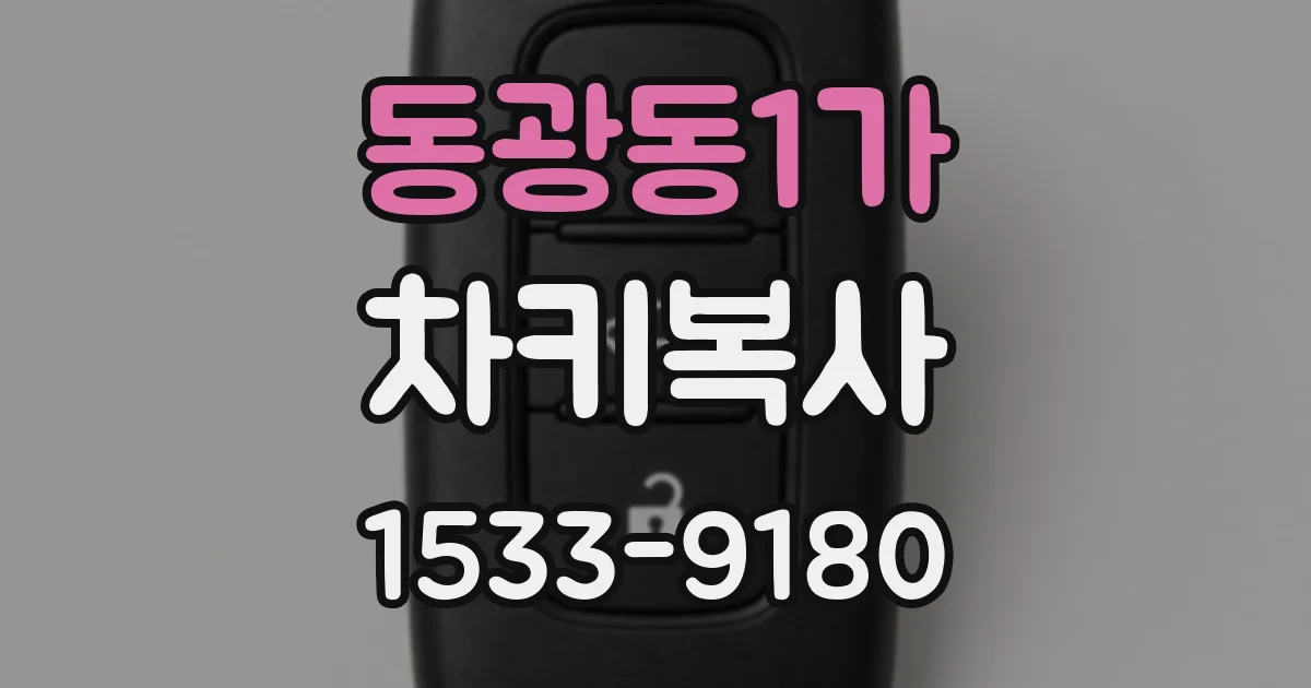 동광동1가 차키복사