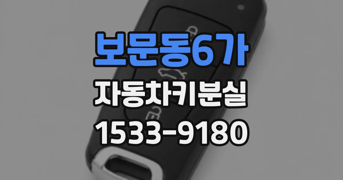보문동6가 자동차키분실