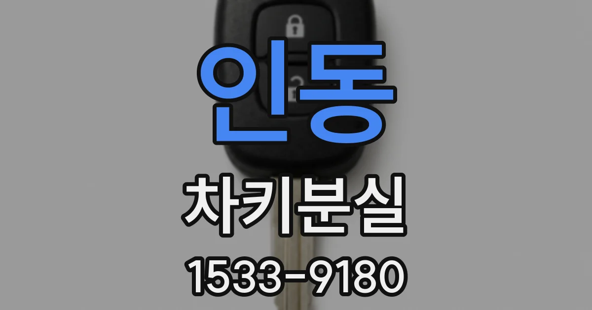 인동 차키분실