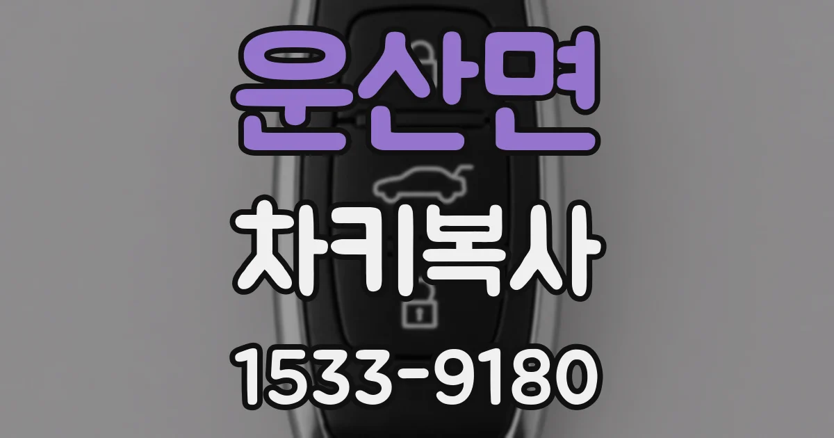 운산면 차키복사