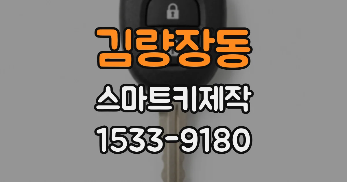 김량장동 스마트키제작