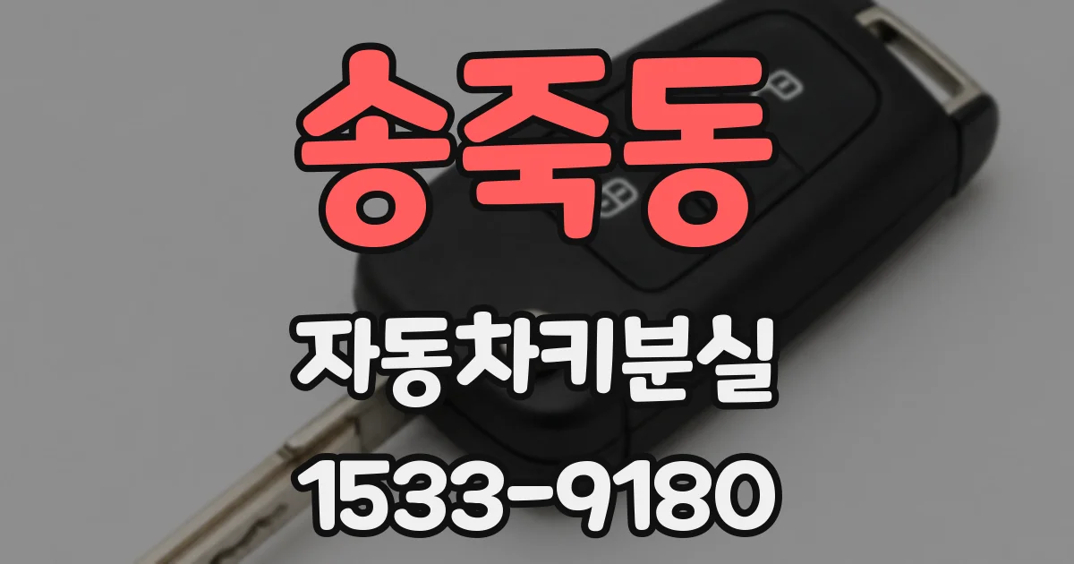 송죽동 자동차키분실