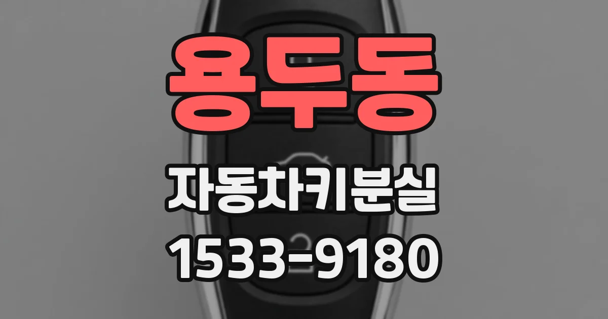 용두동 자동차키분실