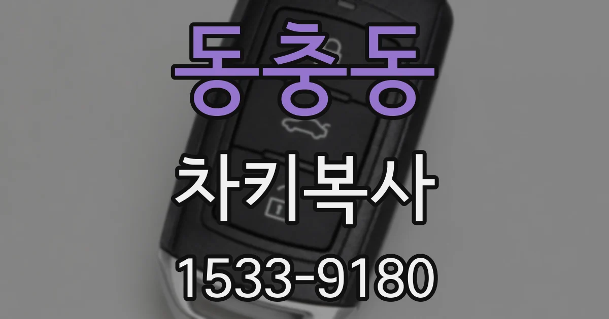동충동 차키복사