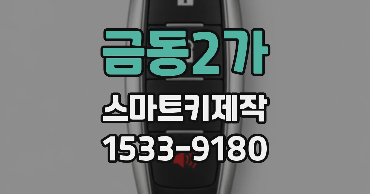 금동2가 스마트키제작